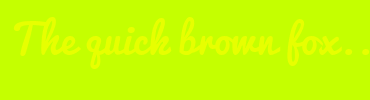 Image with Font Color E7FF00 and Background Color C5FF00